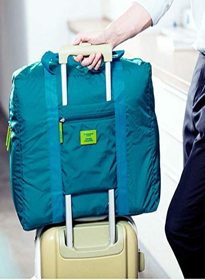 PAXLAMB Travel Luggage Duffle Tote Bag Lightweight Waterproof Foldable Storage Carry Bag (Blue) - Image 4